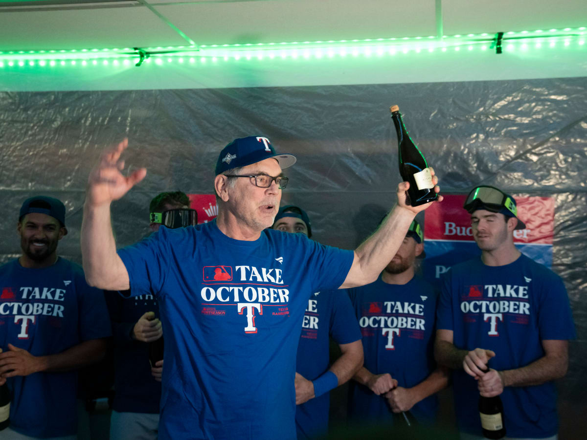 Texas Rangers Manager Bruce Bochy Defends Club Celebrating Playoff