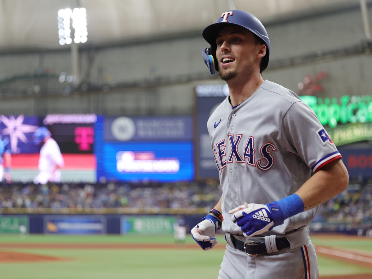 Watch: Texas Rangers' Prospect Evan Carter Rake in MLB Debut, DFW Pro  Sports