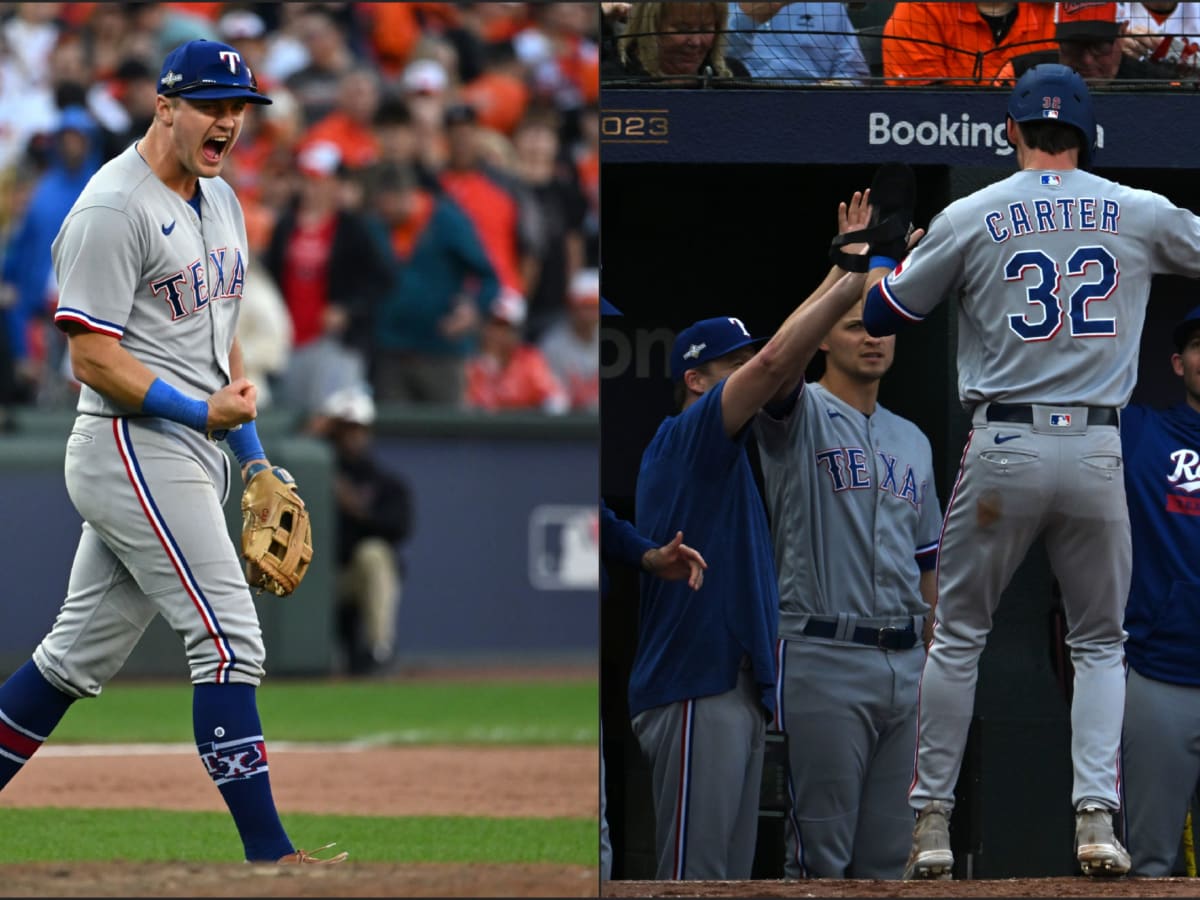 Texas Rangers Rookie Evan Carter Gets First MLB Home Run Ball, Not Sure  Where to Keep It - Sports Illustrated Texas Rangers News, Analysis and More