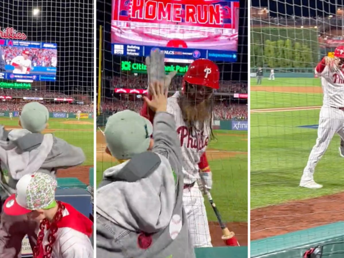 Nick Castellanos' son, Liam, loses it as dad crushes another Phillies homer