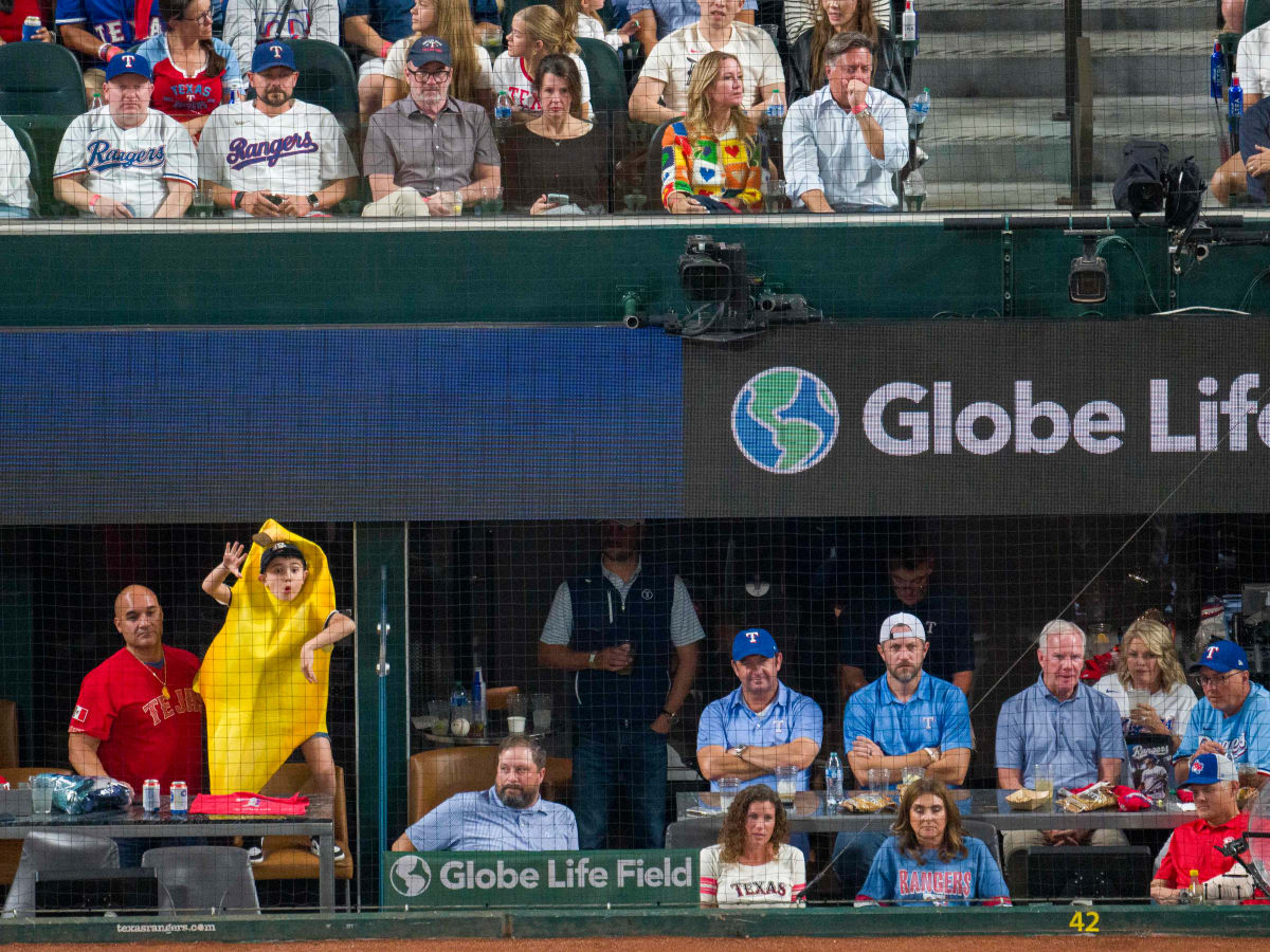 Fan in banana suit at Astros-Rangers game: Who he is, why he's there.