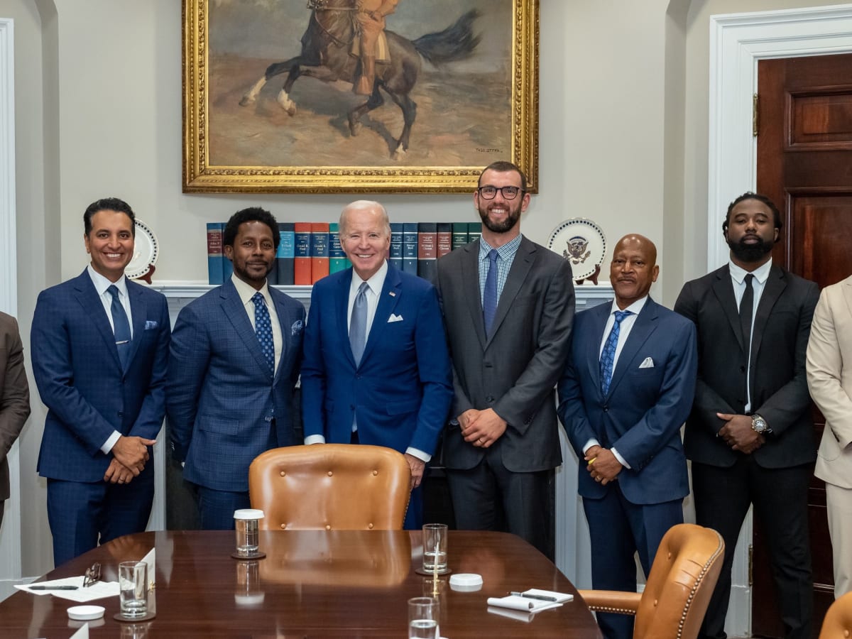 President Biden Meets With Former NCAA Football Players Over