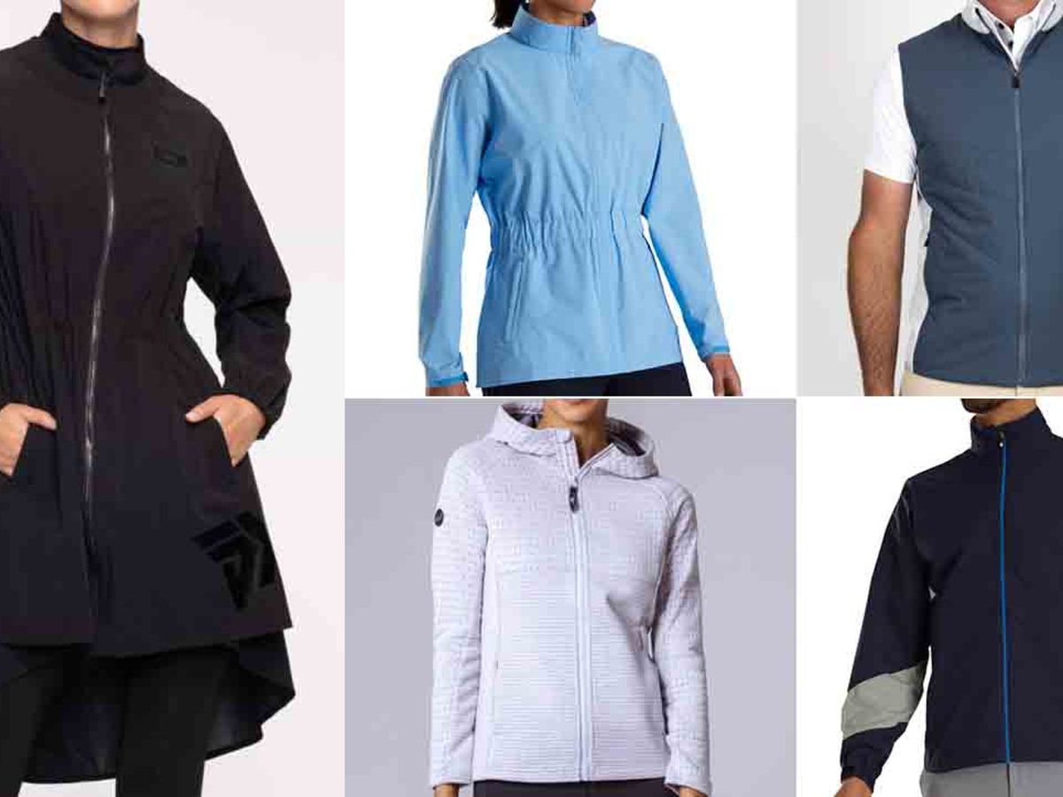 Navy Golf half-zip recycled-fibre blend jacket, Lululemon
