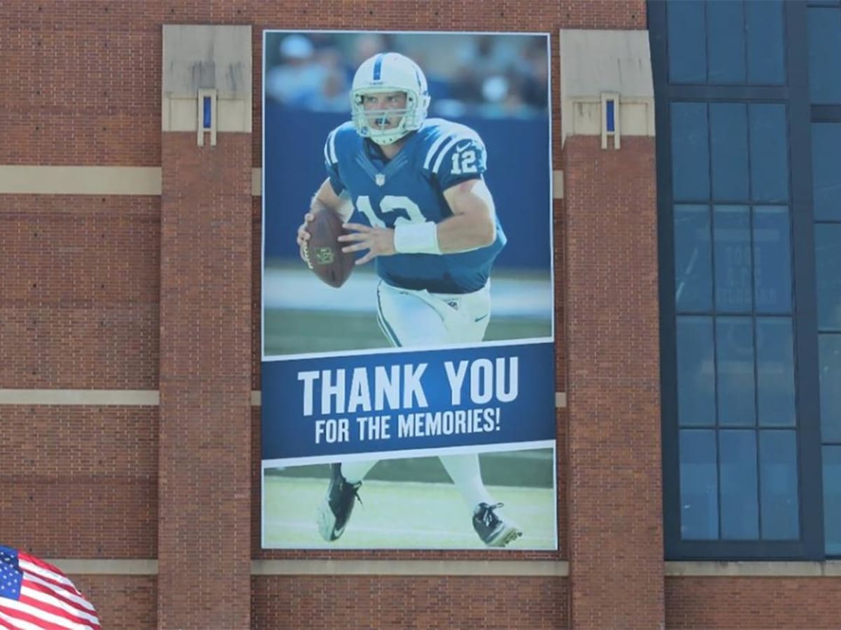 INDIANAPOLIS COLTS 2017 SCHEDULE POSTER - ANDREW LUCK - MINT!