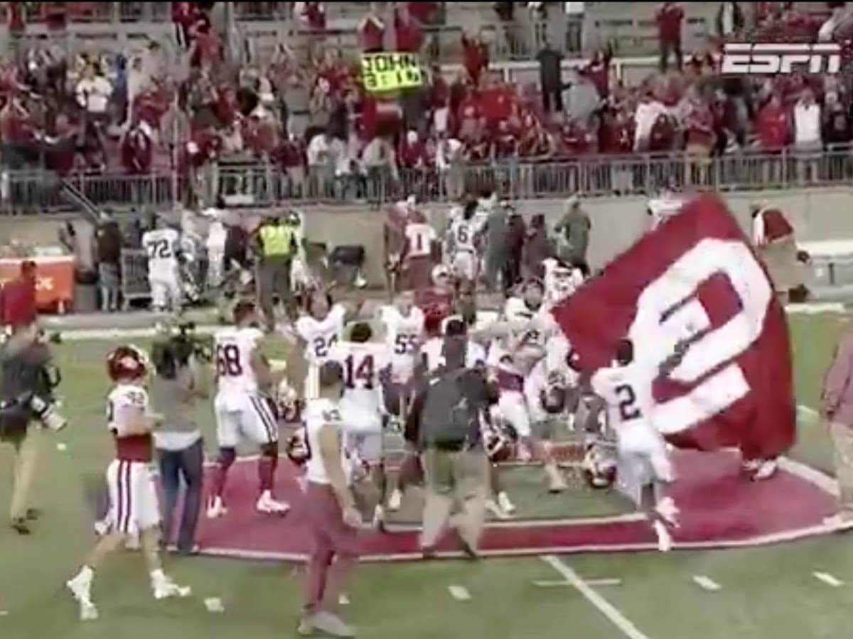 Oklahoma's Mayfield apologizes for flag incident at Ohio State's Horseshoe