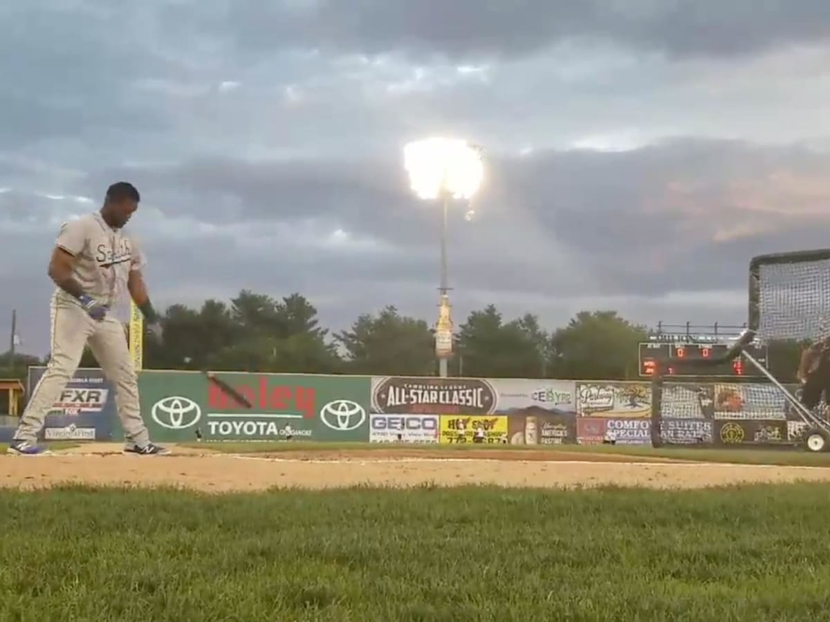 Eloy Jimenez DEMOLISHES Homer Off of Scoreboard vs. Cincinnati Reds