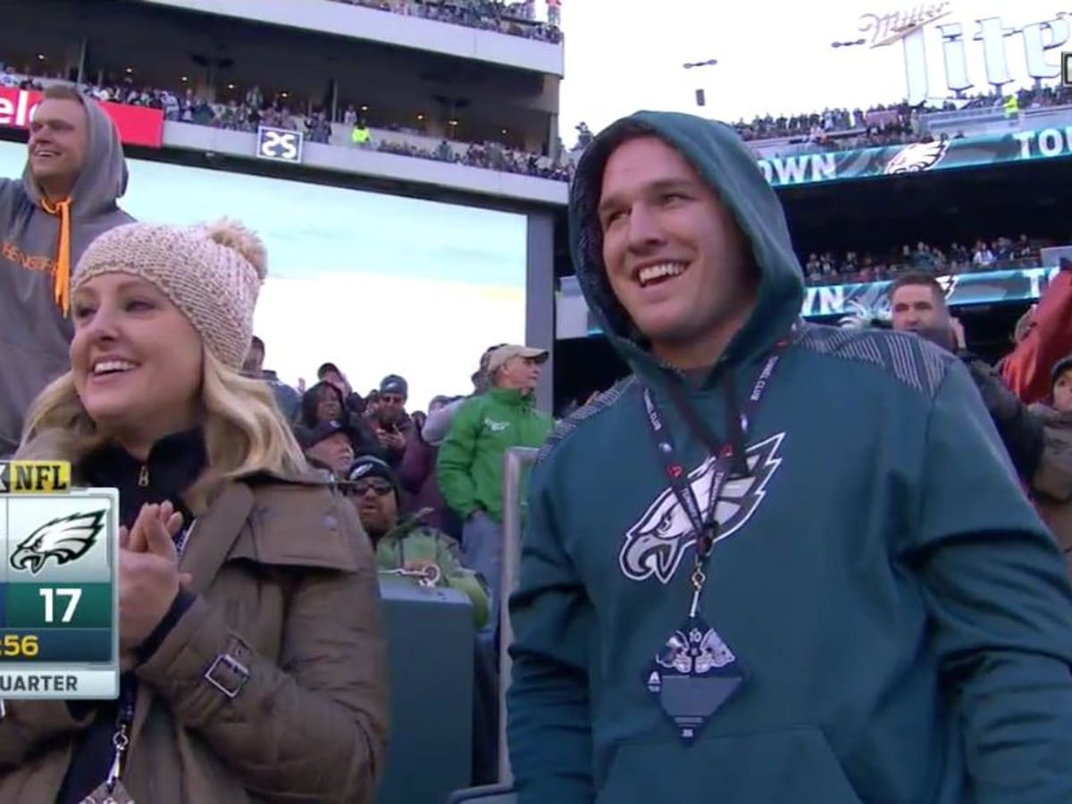 Mike Trout gets yet another TD souvenir from the Eagles 