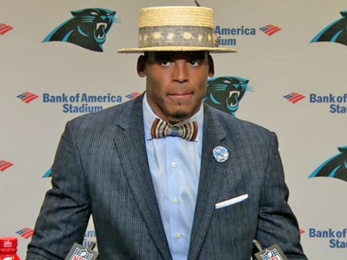 Cam Newton's old-timey straw hat is fly even by Cam Newton standards