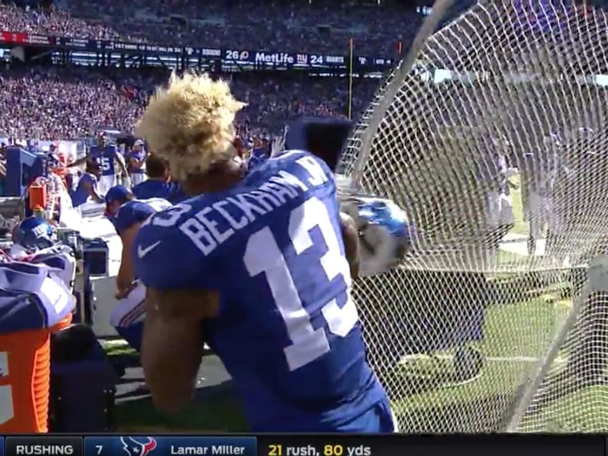 Browns' Odell Beckham throws sideline temper tantrum during