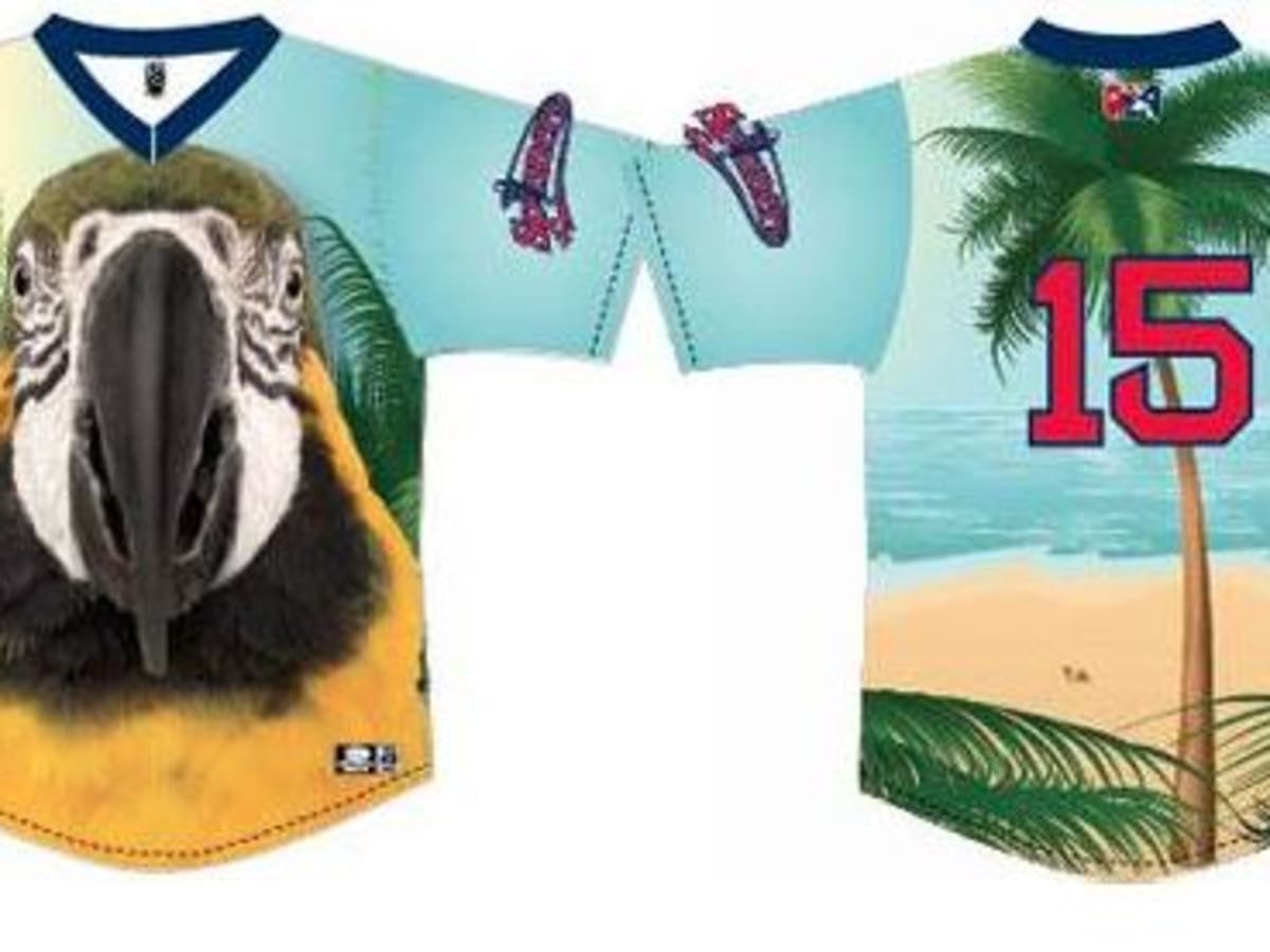 Jimmy Buffett Concert Pinstriped Baseball Jersey Includes Patch — BORIZ