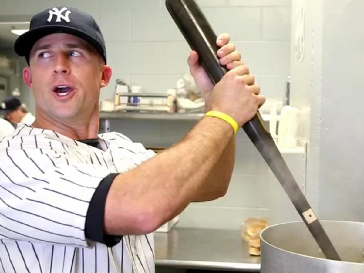 Brett Gardner needed stitches after hitting himself in the face