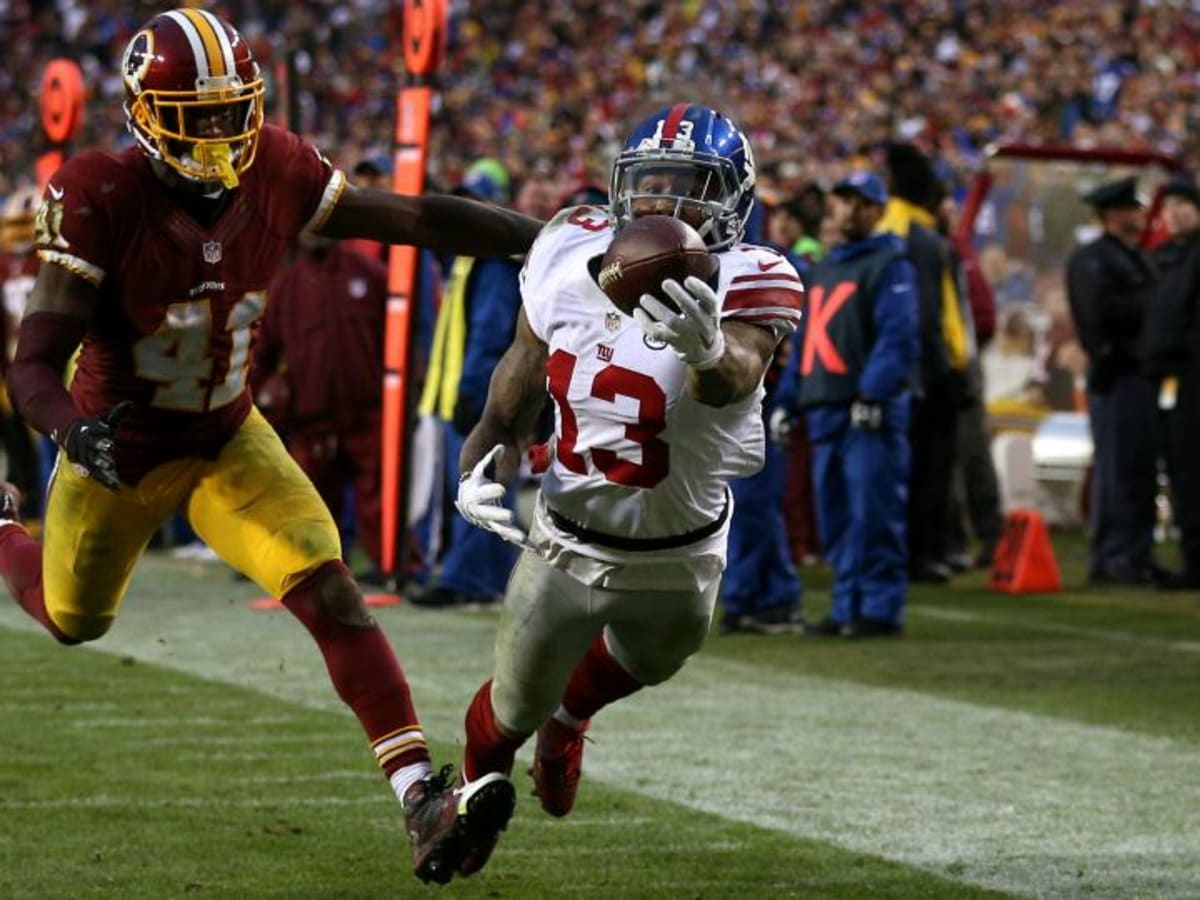 Odell Beckham Jr Signed New York Giants Photo: One-Handed Touchdown Catch  vs Washington