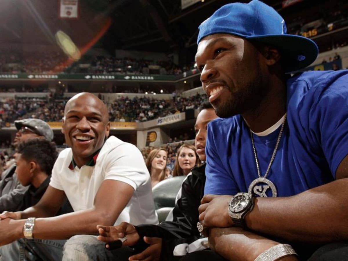 Floyd Mayweather and 50 Cent spotted at Kings Playoffs Game 2
