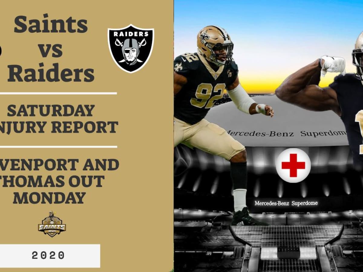 Michael Thomas & Marcus Davenport out for Saints vs. Raiders