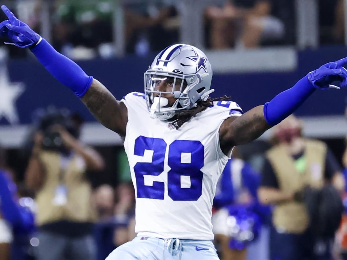 Dallas Cowboys safety Malik Hooker (28) on the field during an NFL  divisional round playoff football