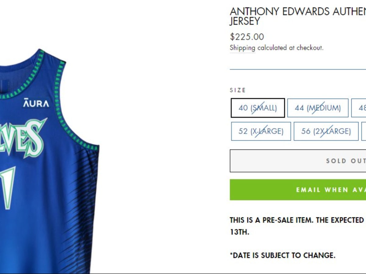 Anthony Edwards Minnesota Timberwolves 2021-22 City Edition Jersey