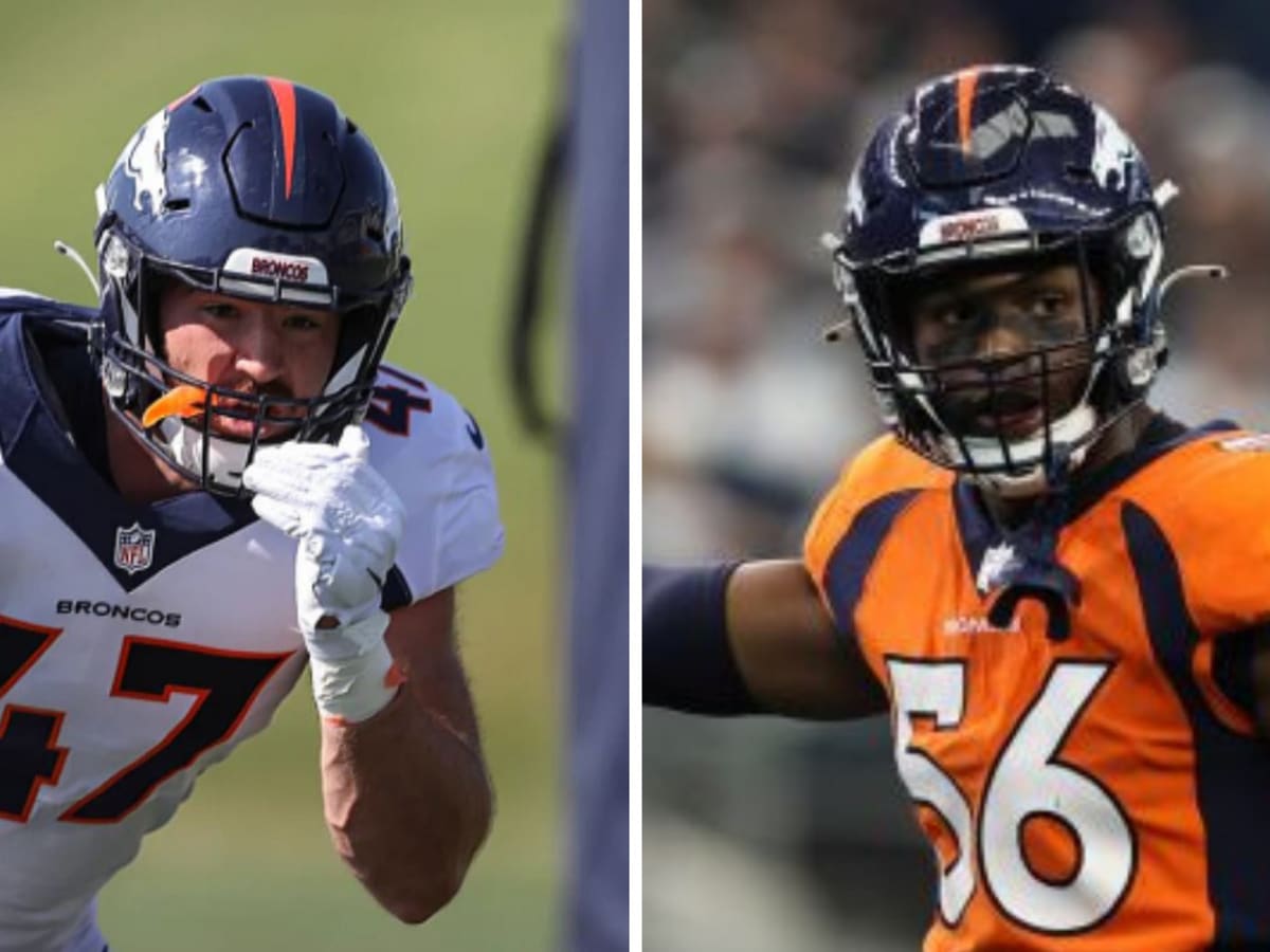 Denver Broncos linebacker Josey Jewell (47) celebrates an interception  against the Kansas City Chiefs of an NFL football game Sunday, December 11,  2022, in Denver. (AP Photo/Bart Young Stock Photo - Alamy