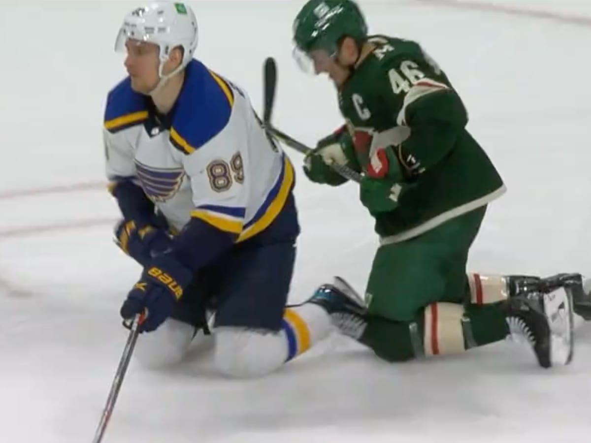 Report: NHL to review Spurgeon's dirty cross-check in Wild-Blues Game 1