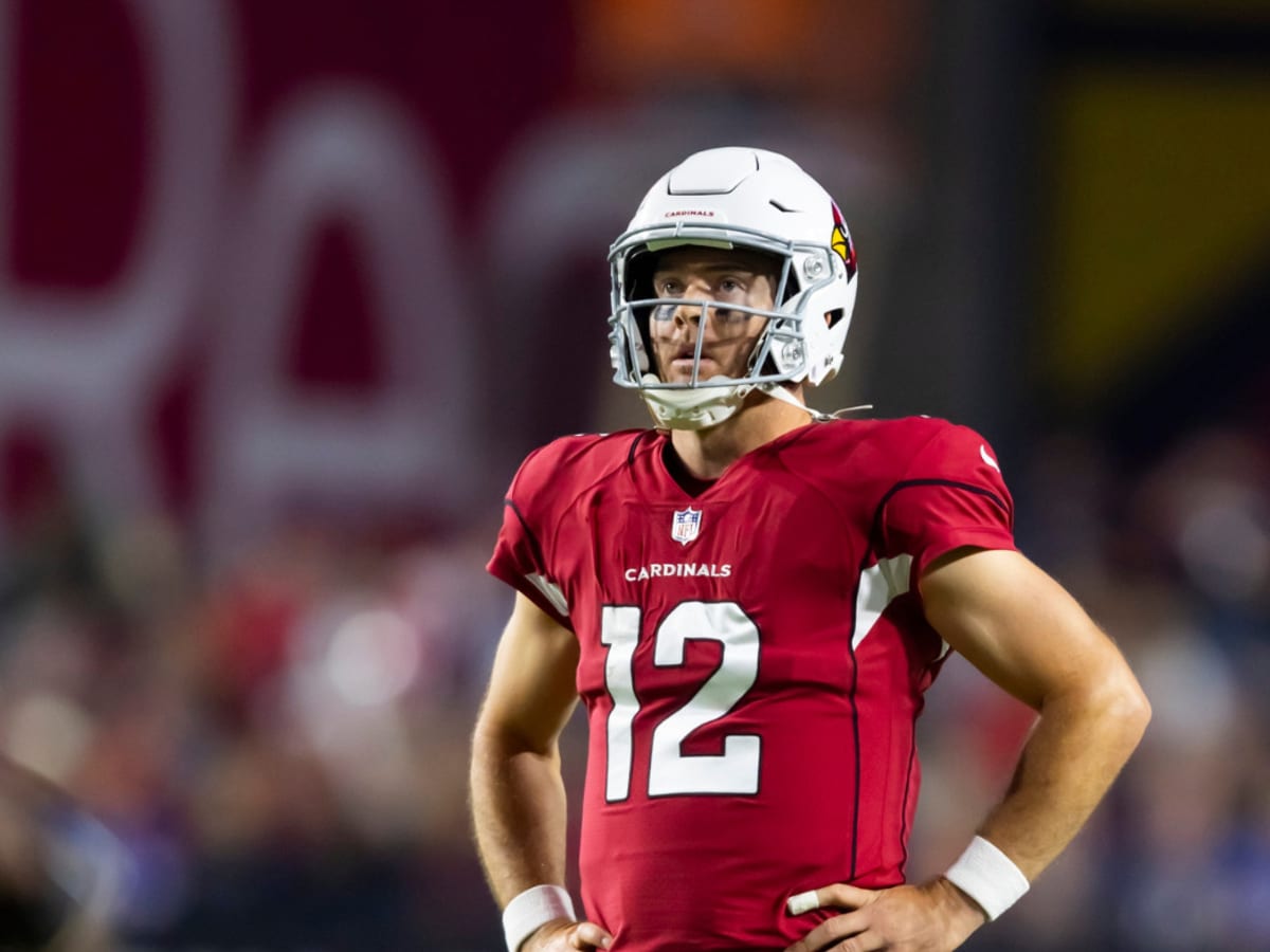 Arizona Cardinals wide receiver Rondale Moore pauses on the sideline during  mini camp practice at the team's NFL football training facility Tuesday,  June 13, 2023, in Tempe, Ariz. (AP Photo/Ross D. Franklin