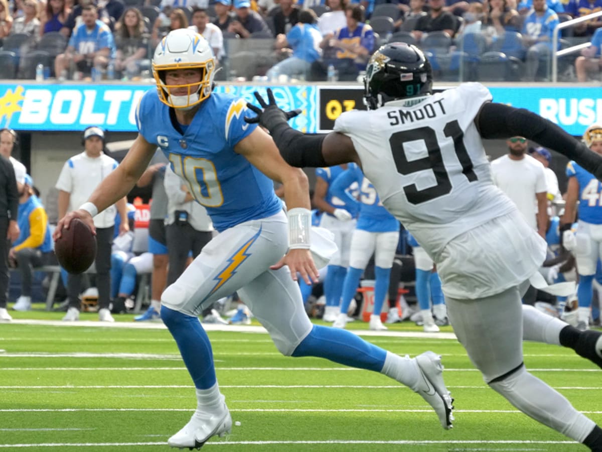 Jaguars vs. Chargers Player Props for Wild Card Round: Targets Include Justin  Herbert, Austin Ekeler, and Travis Etienne Jr.