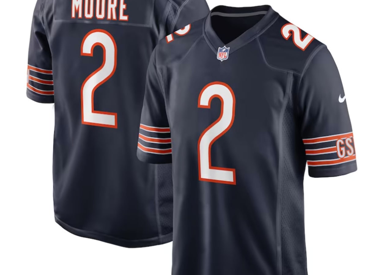 Chicago Bears Nike Game Road Jersey - White - D.J. Moore - Mens