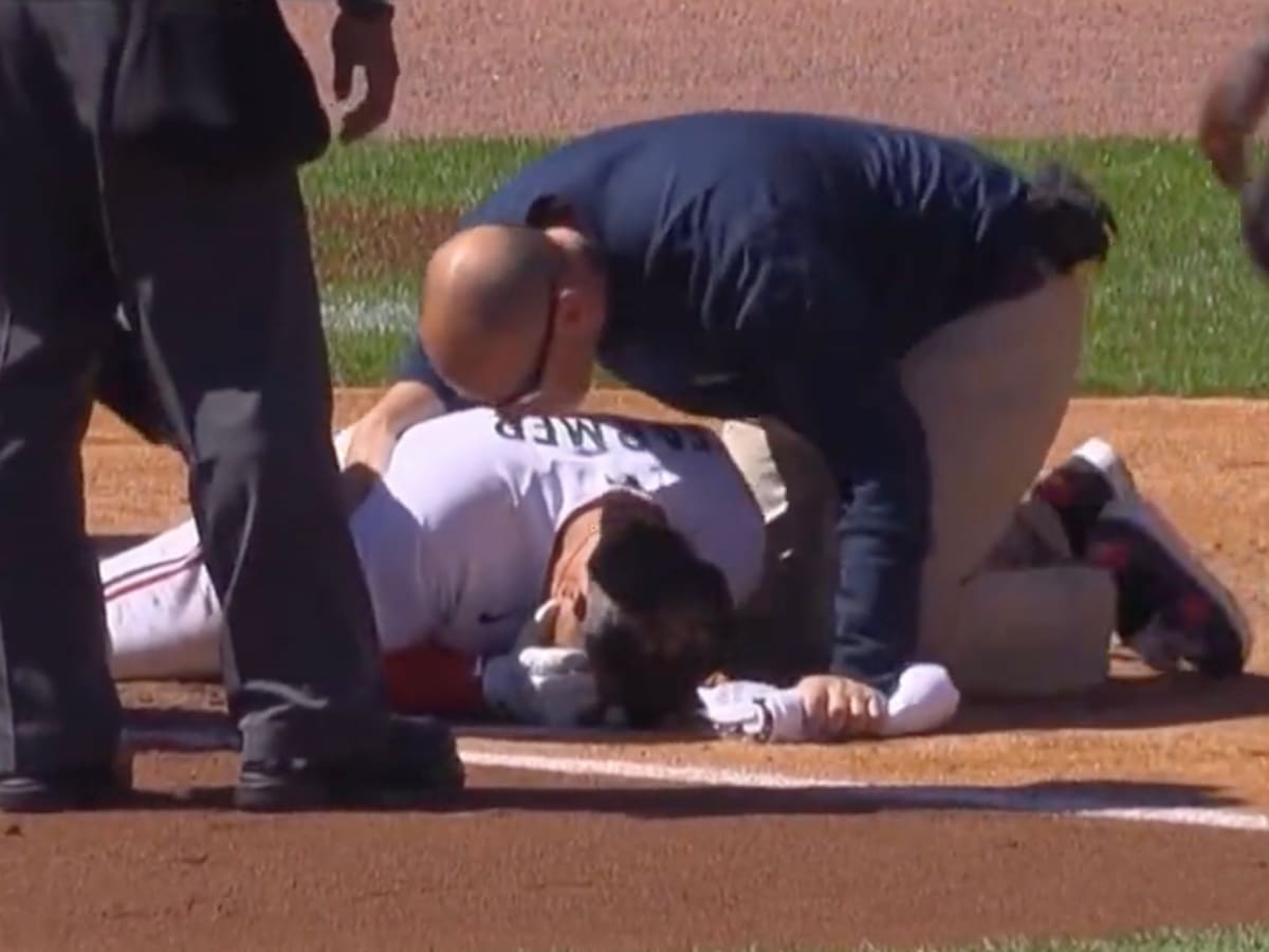 Minnesota Twins star Kyle Farmer smashed in face by 92mph fastball and  forced to leave field in terrifying moment