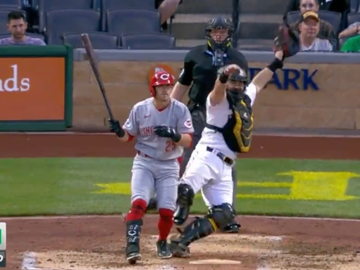 Pirates' VanMeter struggles as catcher, Reds-Bucs split DH –