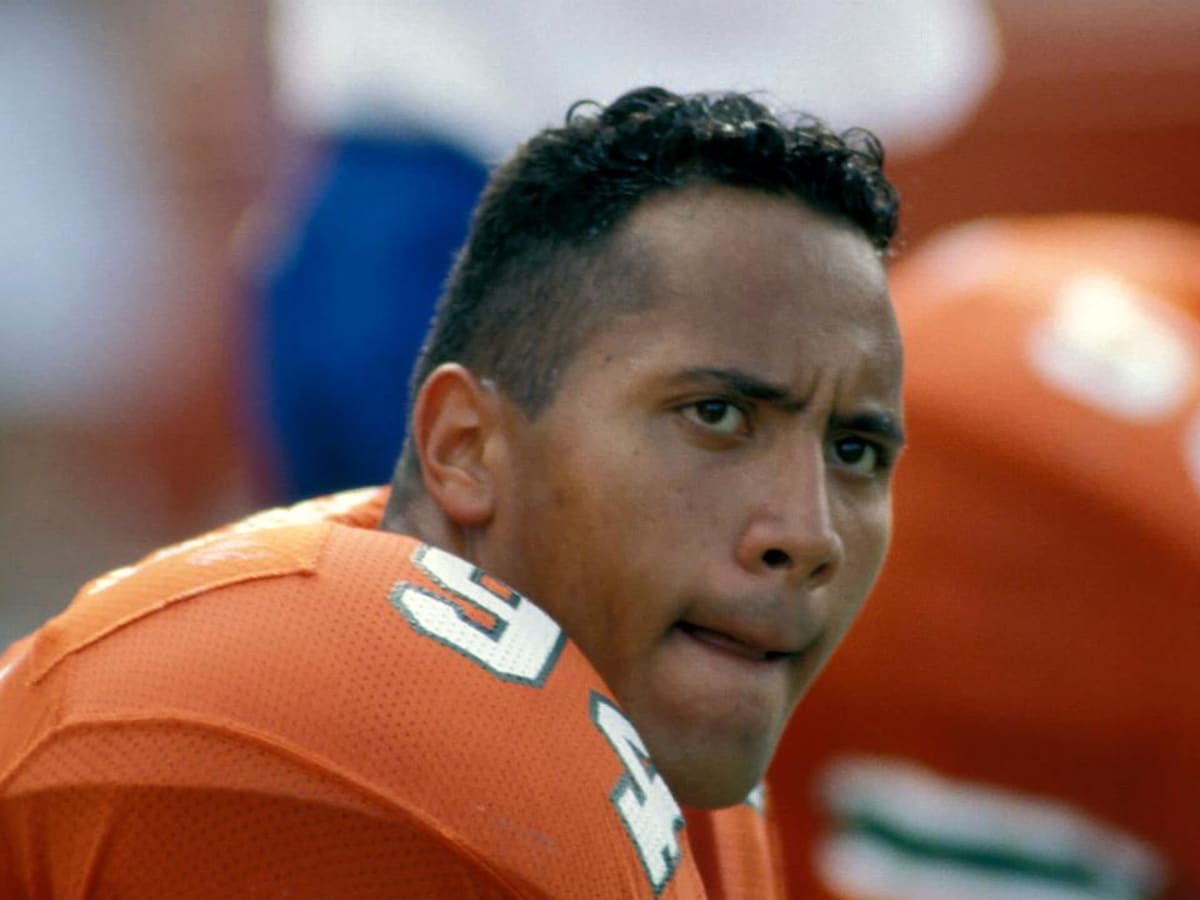 Dwayne The Rock Johnson Celebrates Miami Hurricanes Win Over Notre