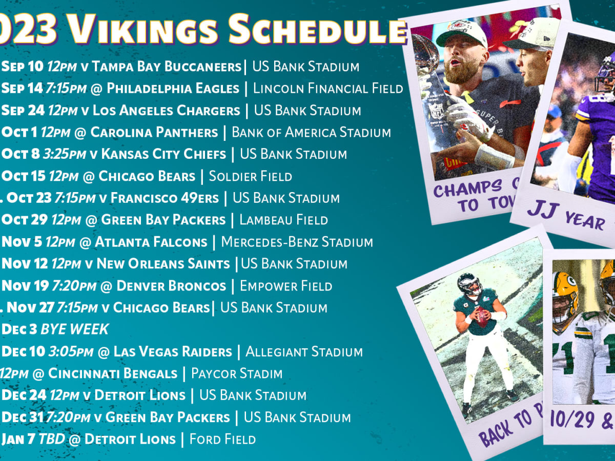 Here's a look at the Vikings schedule with a game-by-game breakdown -  InForum