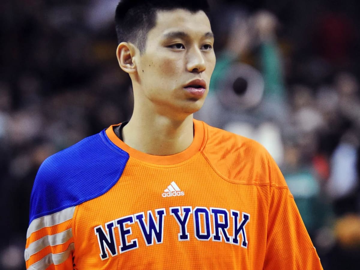 adidas Jeremy Lin New York Knicks Name & Number T-Shirt - Black