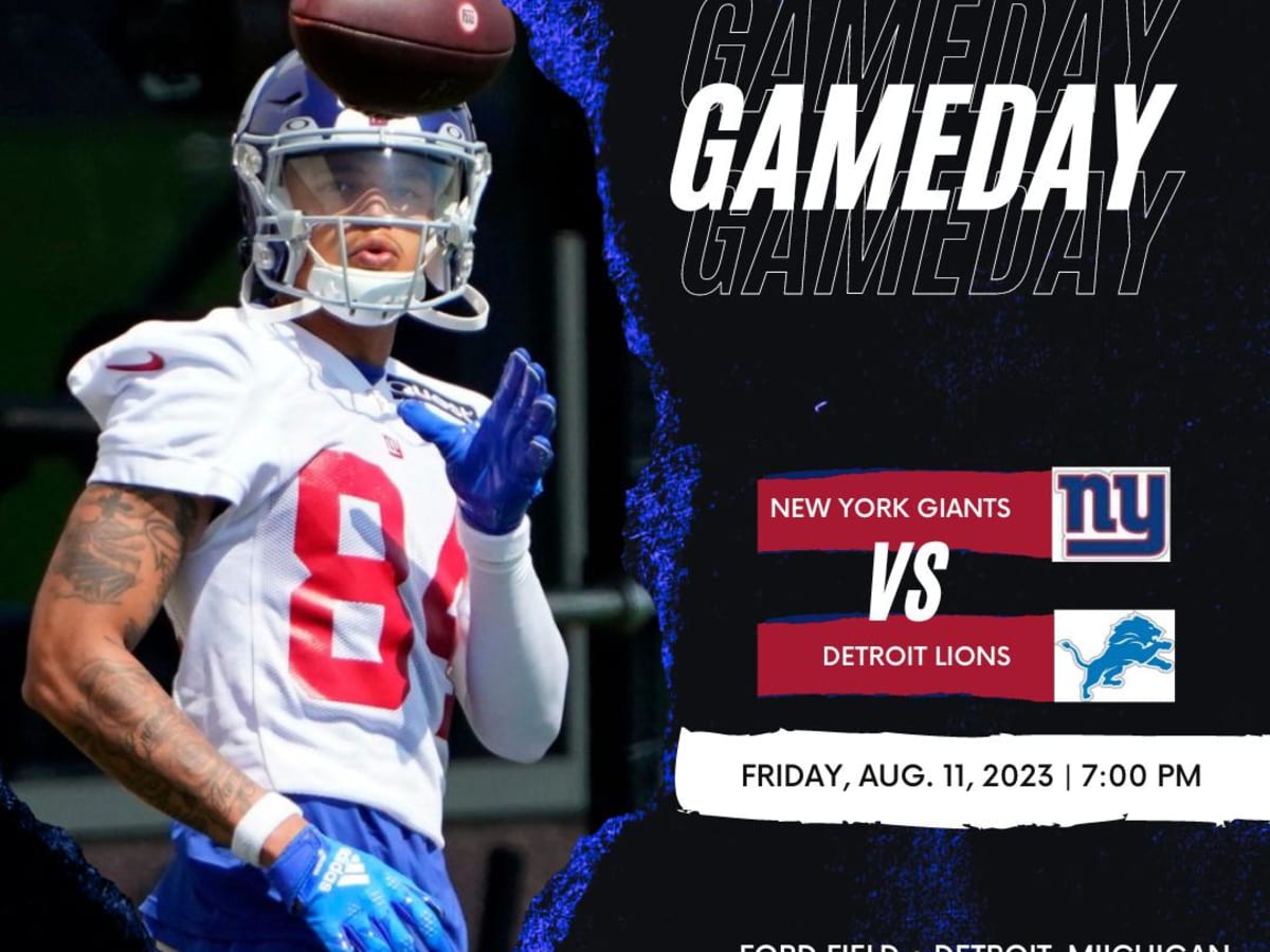 Live updates: Detroit Lions vs. New York Giants, NFL preseason opener
