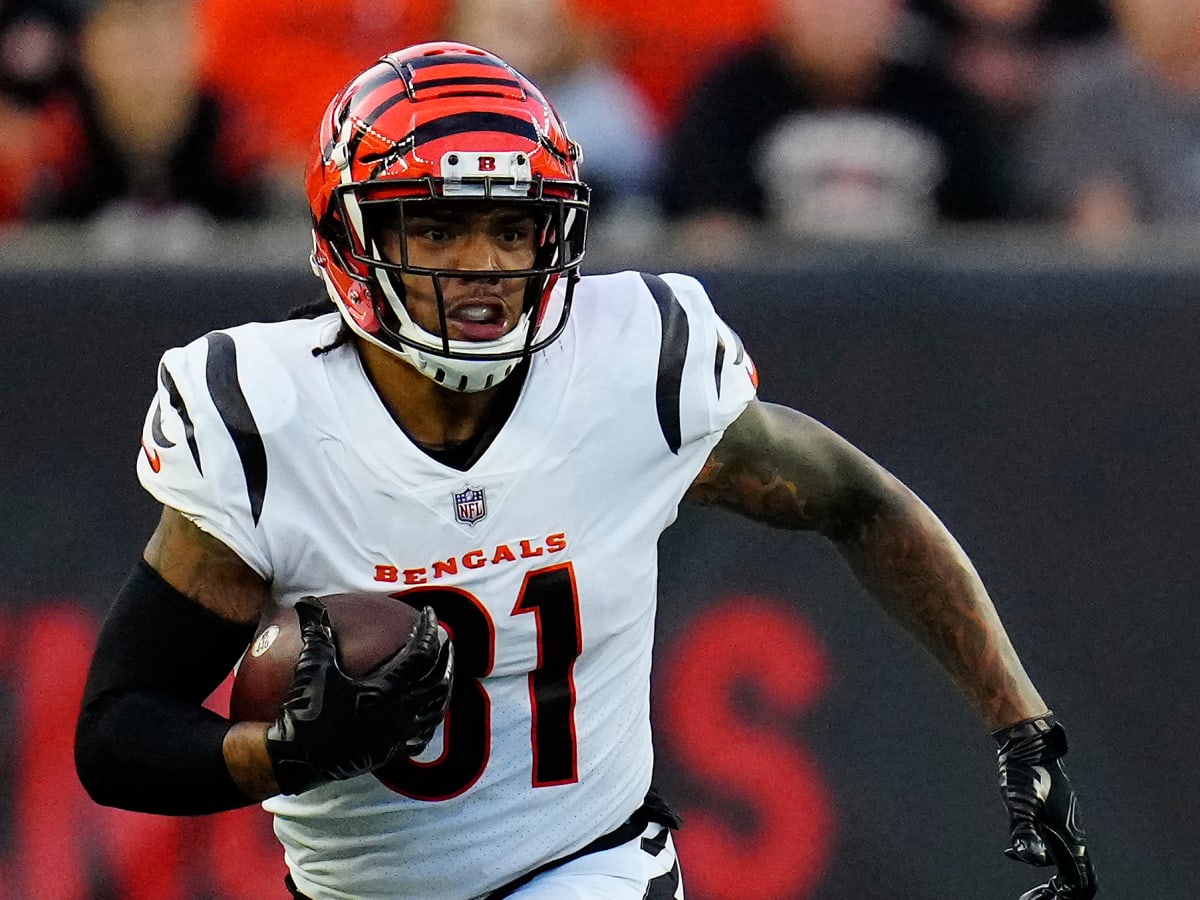 Cincinnati Bengals tight end Thaddeus Moss (81) during an NFL preseason  football game against the New