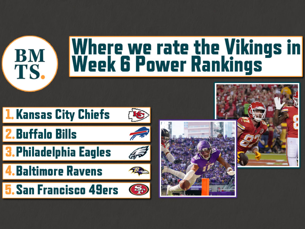 Where we rate the Vikings in our Week 6 power rankings - Sports Illustrated  Minnesota Sports, News, Analysis, and More