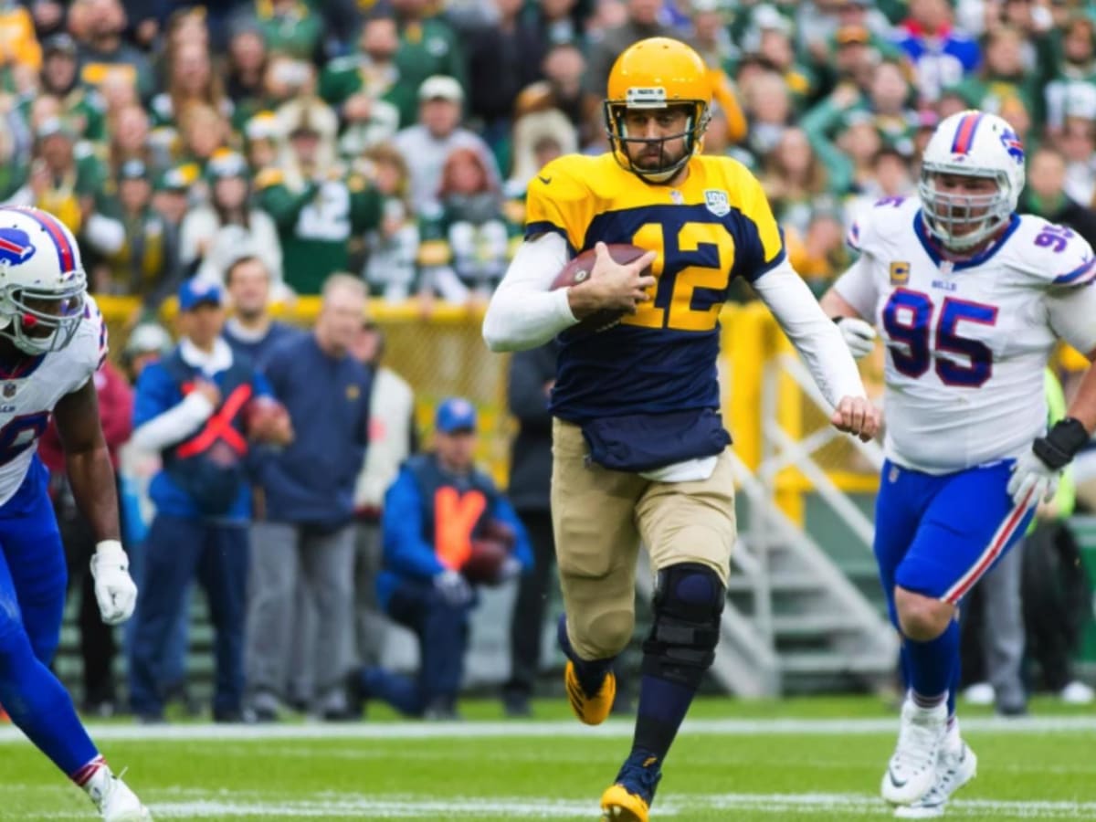 blue and yellow packers jersey