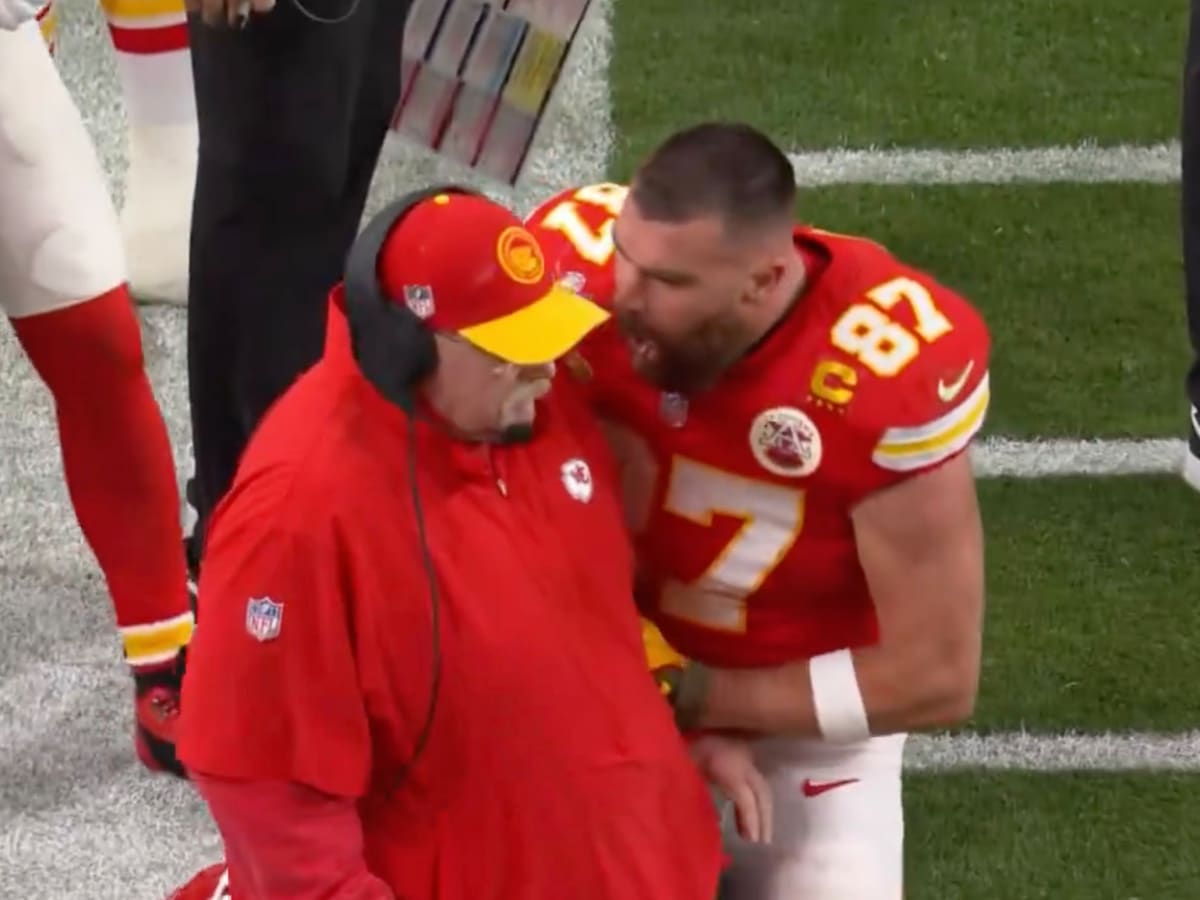 Chiefs coach Andy Reid sheds light on Travis Kelce sideline shove