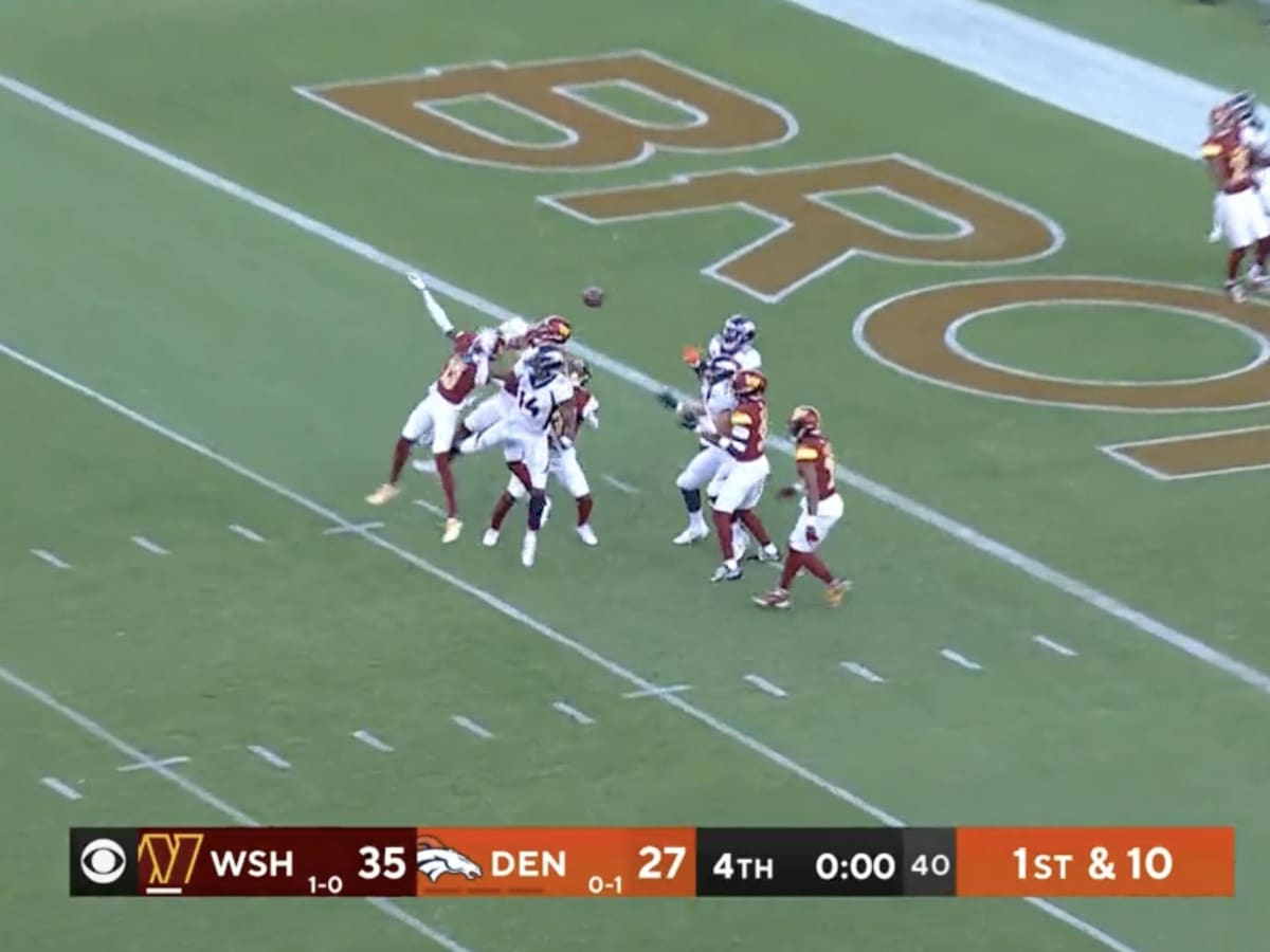 Denver Broncos fall to Washington Commanders despite Russell Wilson's Hail  Mary - CBS Colorado