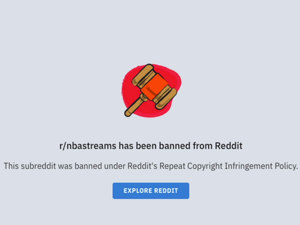 Reddit r nba streams subreddit shut down Piracy war continues