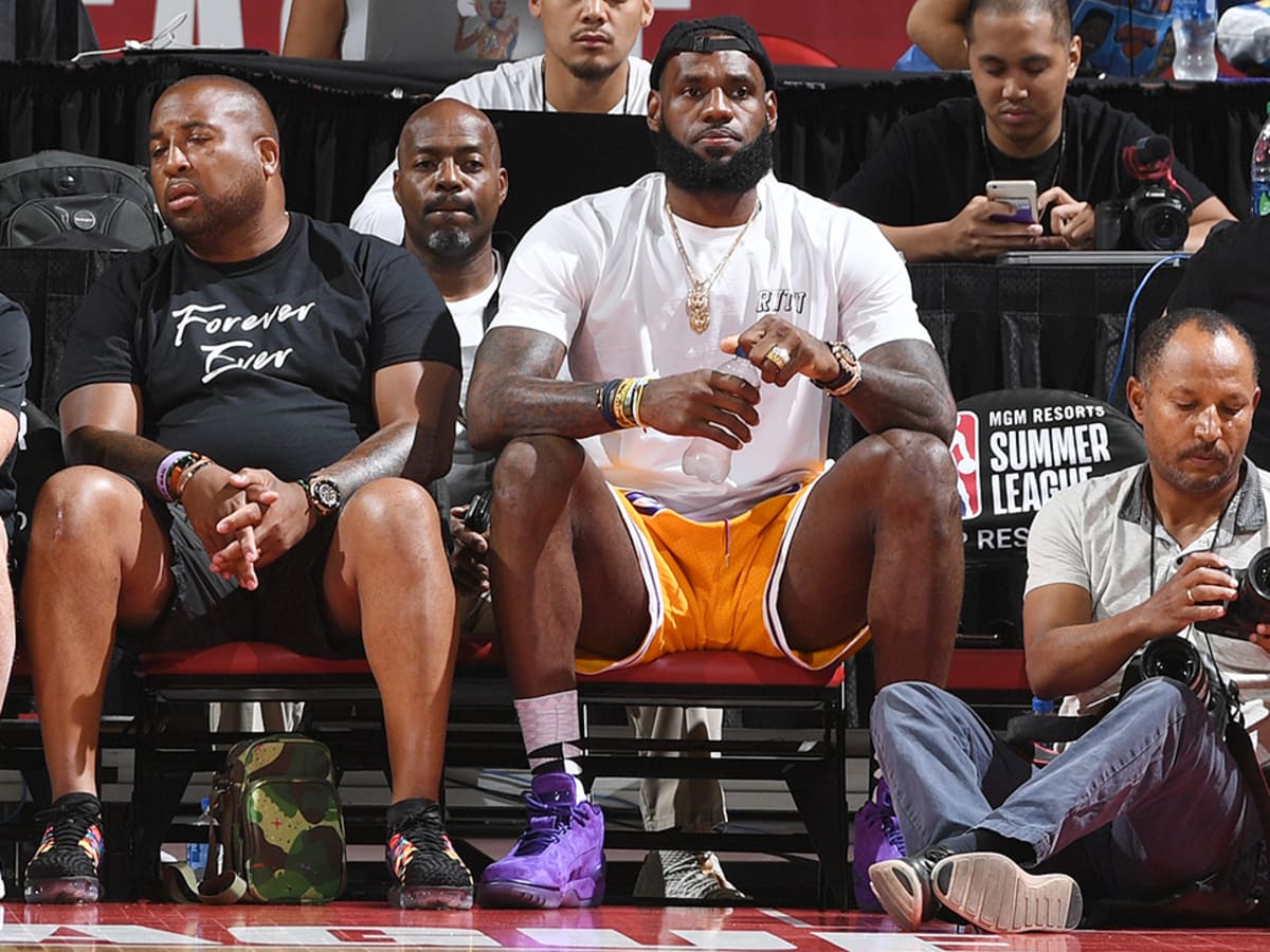 Lebron james laker discount shorts