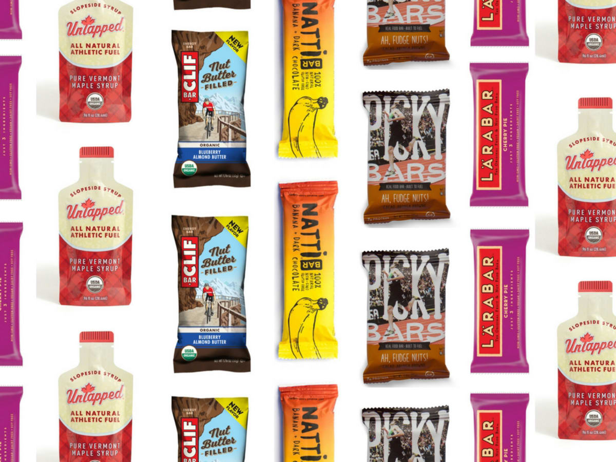 Energy bars and gels for workouts