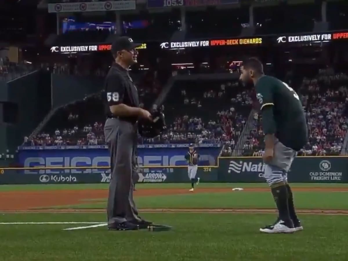 Sergio Romo pulls down pants during sticky stuff inspection (video