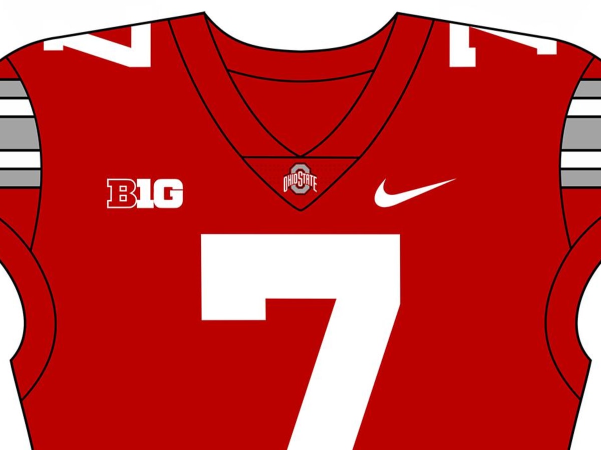 Men's Ohio State Buckeyes Personalized Nike Red Game Jersey