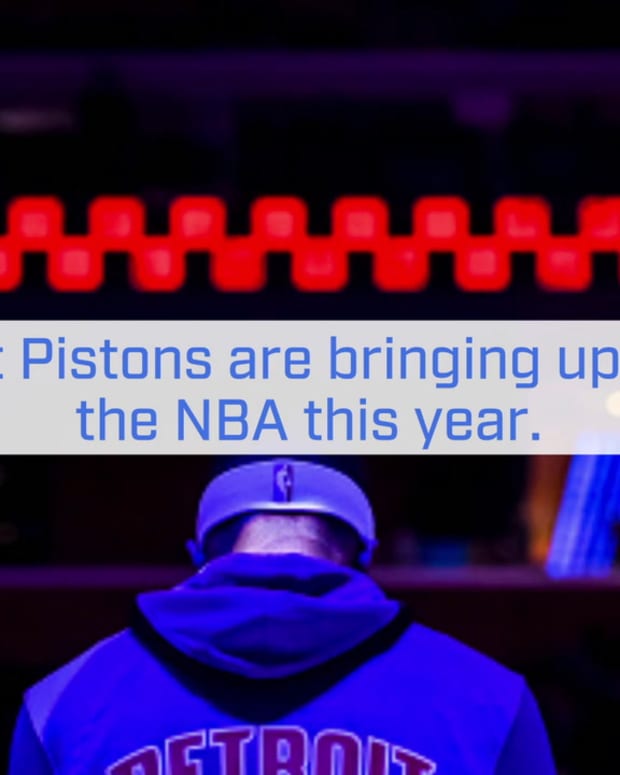 The Detroit Pistons are bringing up the rear in the NBA this year 