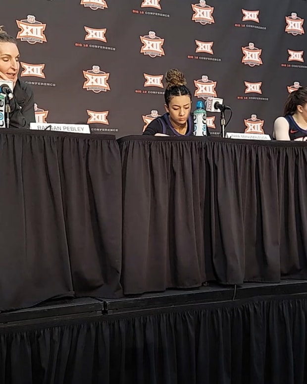 WATCH! TCU WBB Head Coach Raegan Pebley PostGame Following Big 12 Quarterfinal Loss