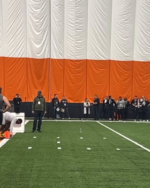 Tre Tucker Catching Punts At UC Pro Day - All Bearcats