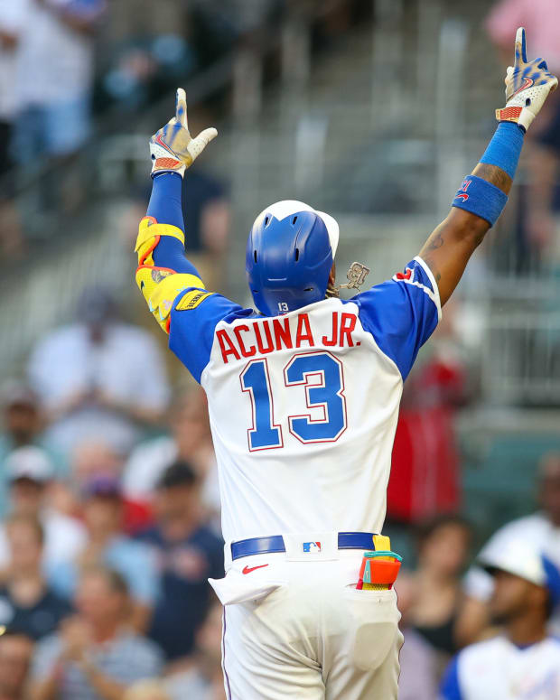 Watch: Ronald Acuña Jr. make an incredible grab to end the fifth inning -  Sports Illustrated Atlanta Braves News, Analysis and More