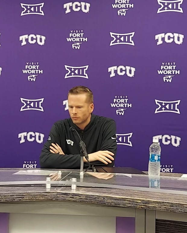 WATCH! TCU head coach Mark Campbell, guards Tara Manumaleuga and Un