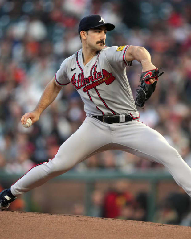 Atlanta Braves Nick Markakis (22) during a game against the Los Angeles  Dodgers on May 25