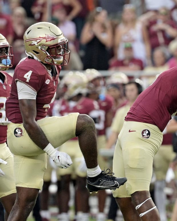 FSU Football Fall Camp Observations: Jordan Travis-Johnny Wilson Connection  Highlights Wednesday - Sports Illustrated Florida State Seminoles News,  Analysis and More