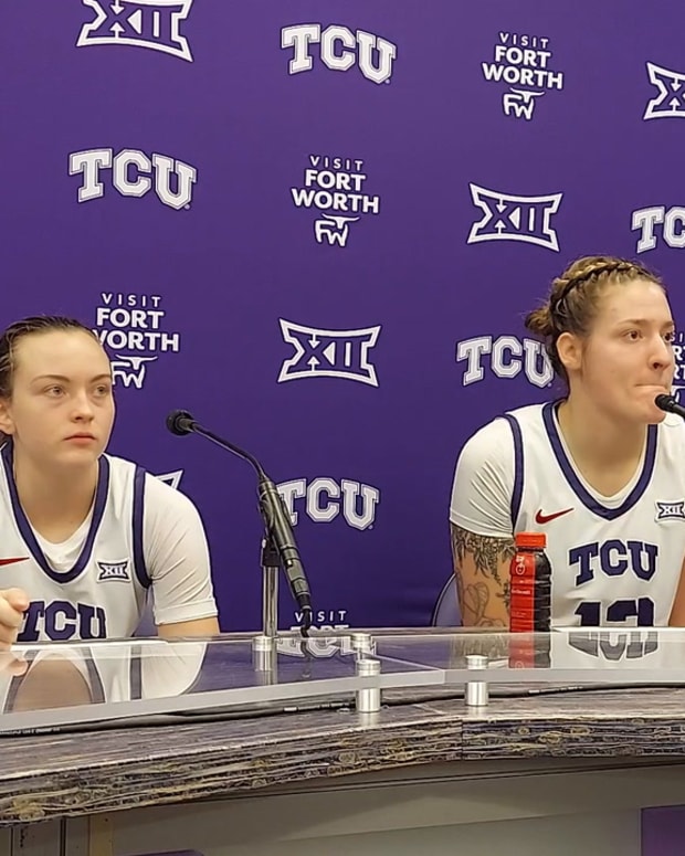 WBB players: Madison Conner and Sedona Prince - Army postgame