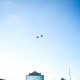 Fighter jets fly over Autzen Stadium before kickoff in Eugene.